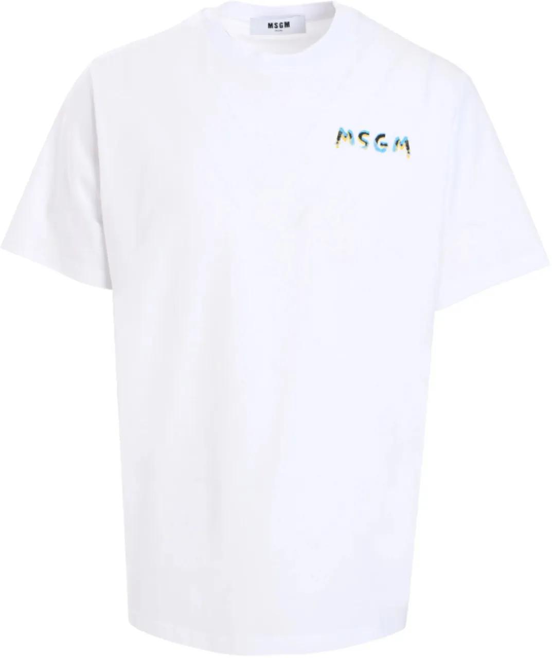 Thumbnail - MSGM - MSGM T-shirts and Polos White - Größe L - weiß