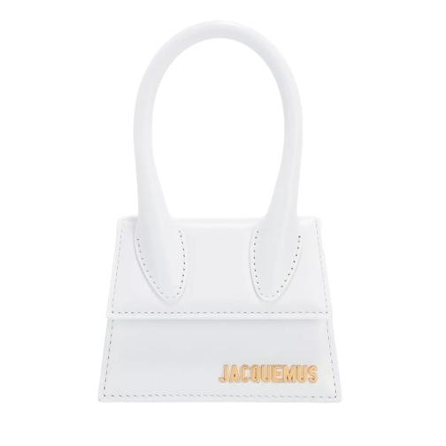 Jacquemus Le Chiquito Top Handle Bag Leather White Micro borsa