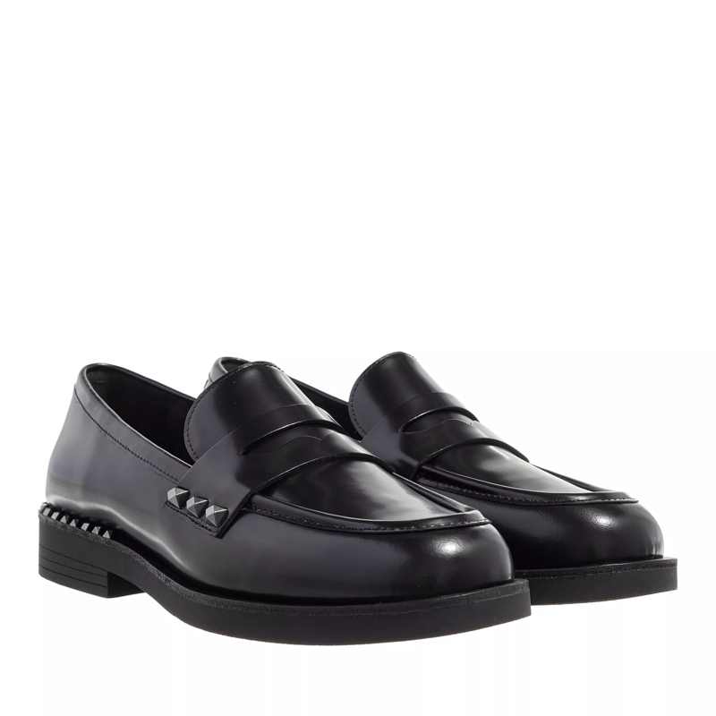 Ash Loafer Whisper Studs Black