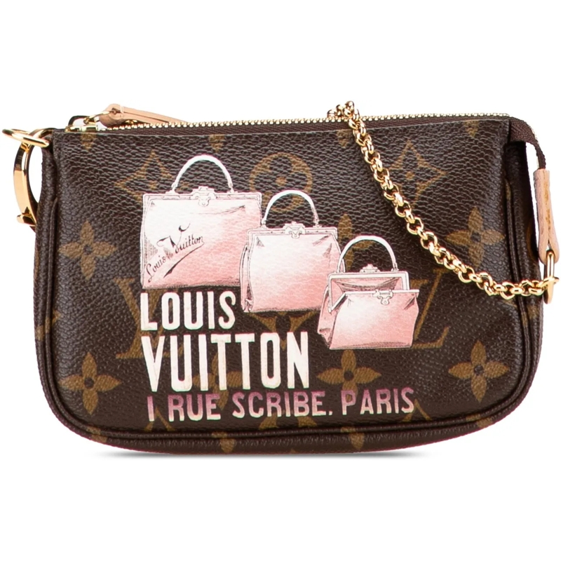Louis Vuitton Tote Monogram Affiche Mini Pochette Accessoires braun