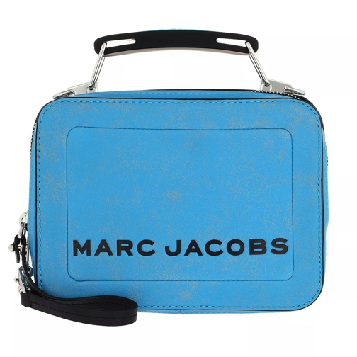 Marc Jacobs The Mini Box Bag Leather Bright Blue Crossbody Bag