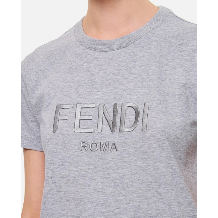 Black and white fendi t shirt sales