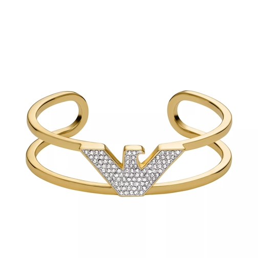Emporio Armani Brass Cuff Bracelet Gold Manchette