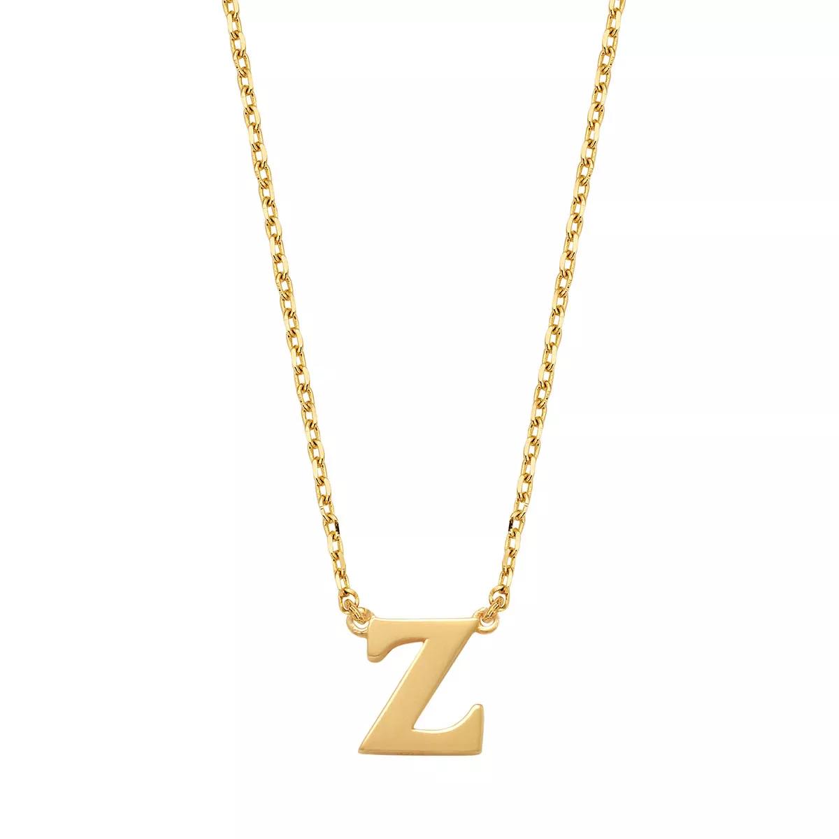 Isabel Bernard Halskette - Le Marais Chloé 14 Karat Initial Necklace Letter Z - Gr. unisize - in Gold - für Damen