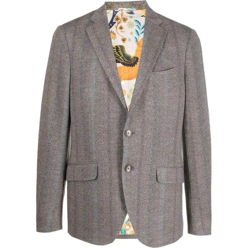 Etro Doudoune giacca jersey morbida regular lightgray mehrfarbig