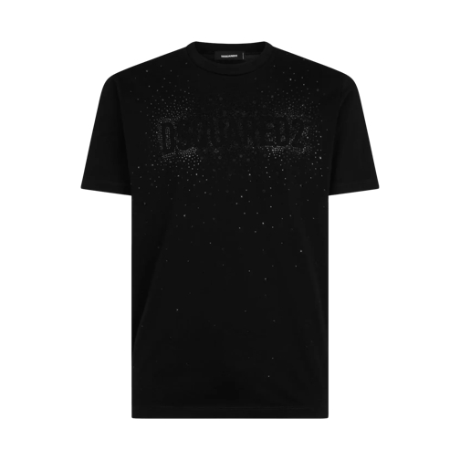Dsquared2 T-Shirt mit Kristallverzierung 900 black 