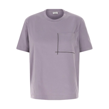 Tシャツ・カットソー BRUNELLO CUCINELLI 'Monile' T-shirt Purple Brunello Cucinelli 'Monile' T-Shirt Purple | T-Shirts