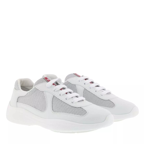 Prada America's Cup Sneaker White/Silver Low-Top Sneaker