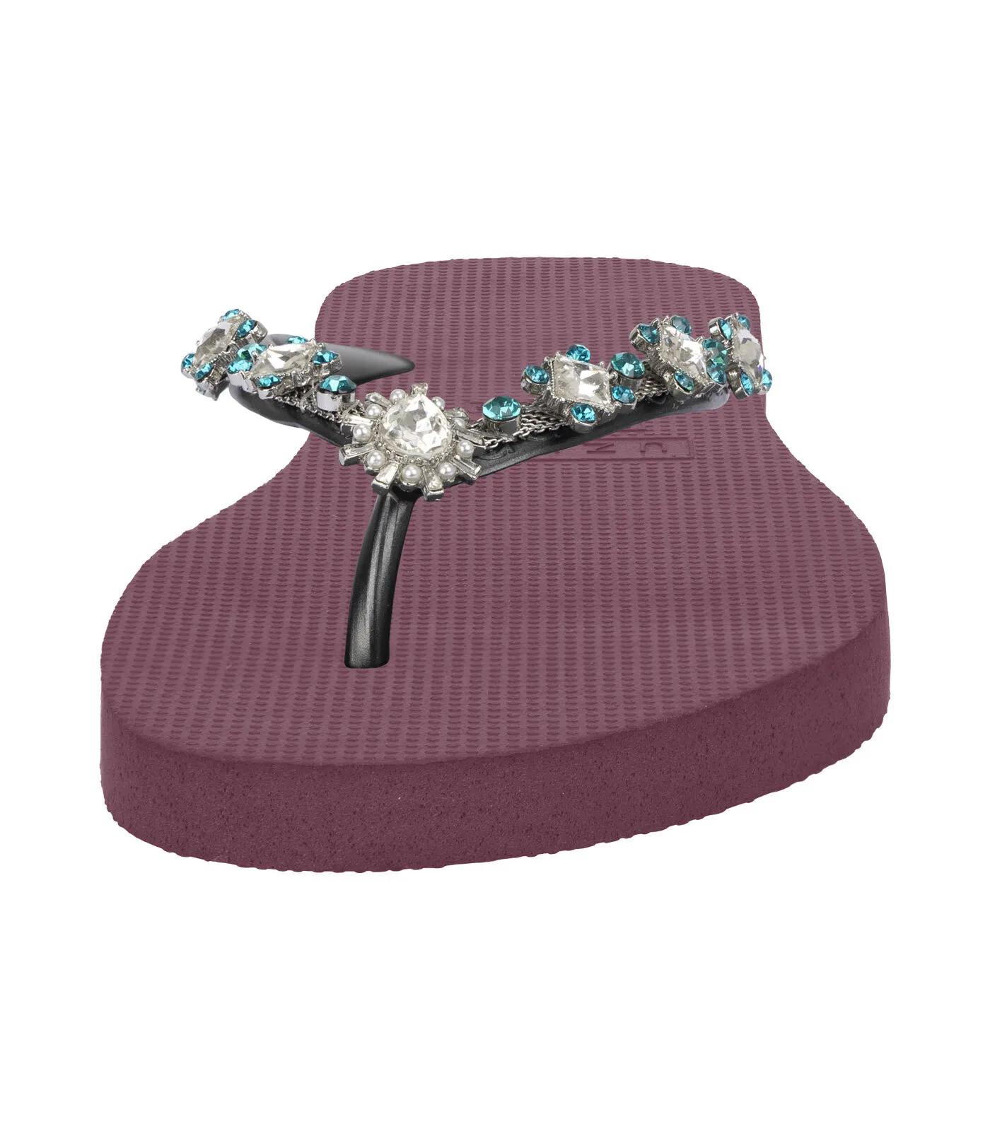 Thumbnail - UZURII Slipper & Pantoletten - Zehentrenner Dolce Chrystal - Gr. 41,5 (EU) - in Rot - für Damen