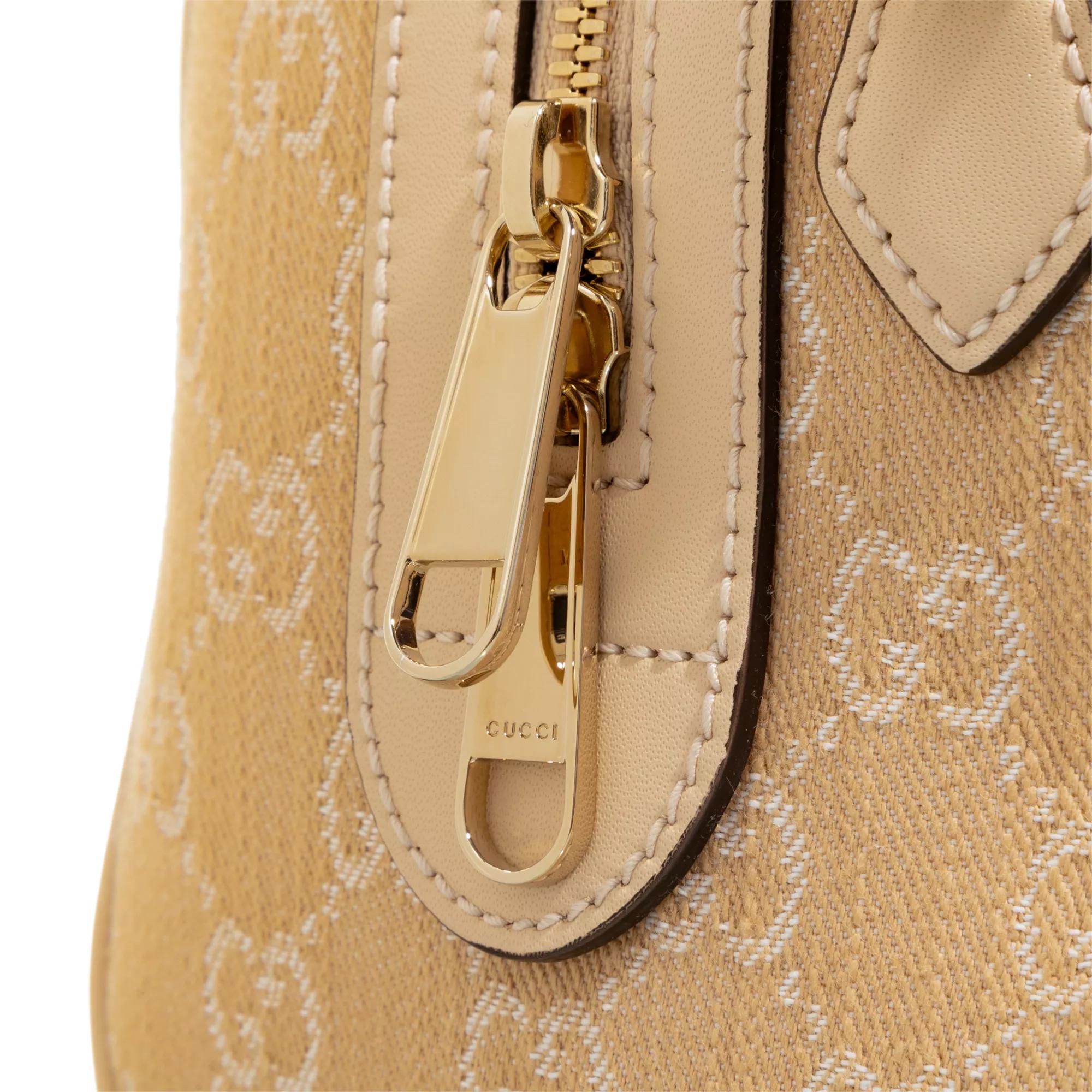 Gucci Bowlingtas Ophidia GG Small Top Handle Bag in beige