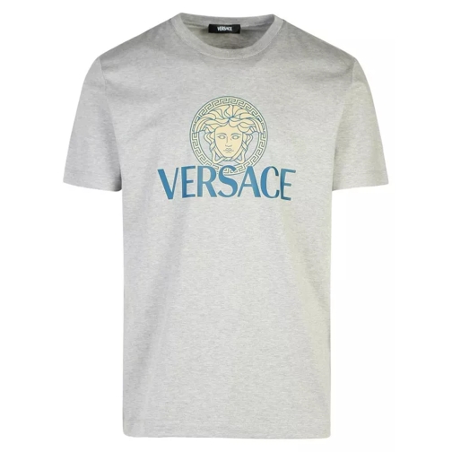 Versace Gray Cotton T-Shirt Grey 