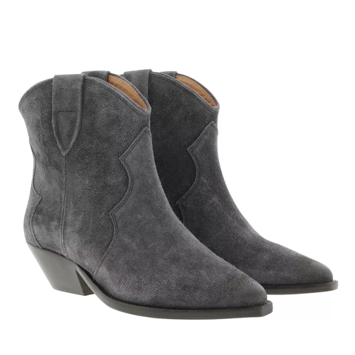 Isabel Marant Dewina Boots Used Look Velvet Faded Black Ankle Boot