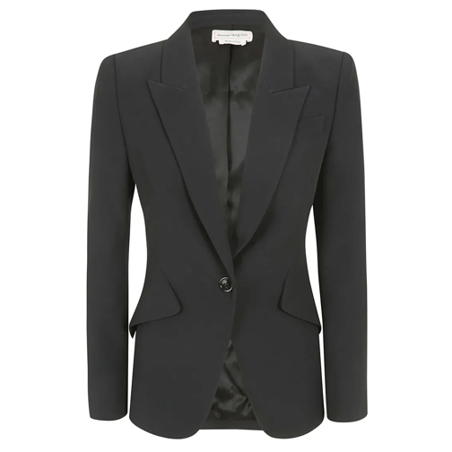 Alexander McQueen Blazer Crepe Jacket Black