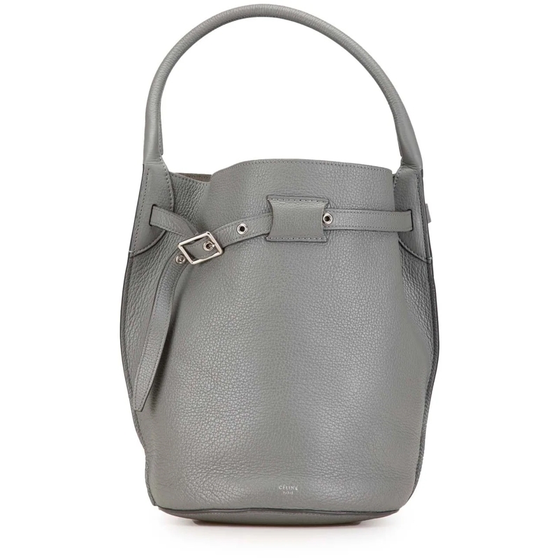 Celine Schultertasche Leather Big Bag Bucket braun