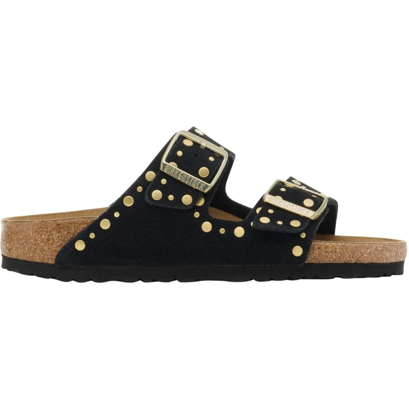 Birkenstock Sandalen Birkenstock Arizona Rivet Narrow Slippers Zwart 10 schwarz