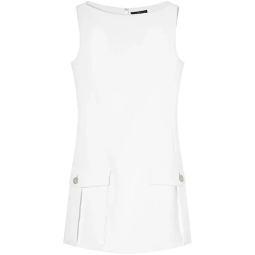 Versace White Shift Mini Dress White 