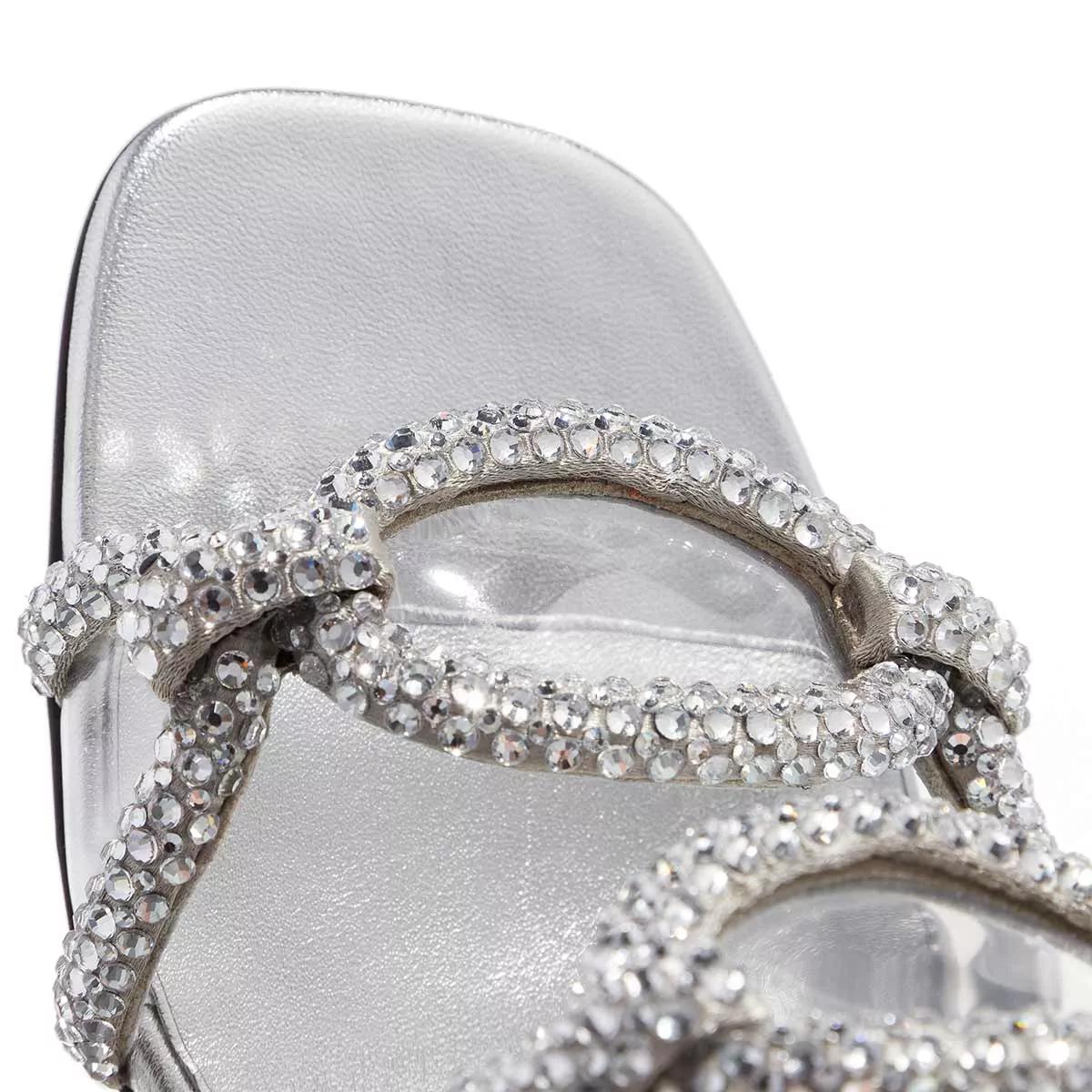 Valentino Garavani Chain 1967 crystal-embellished sandals - Silver