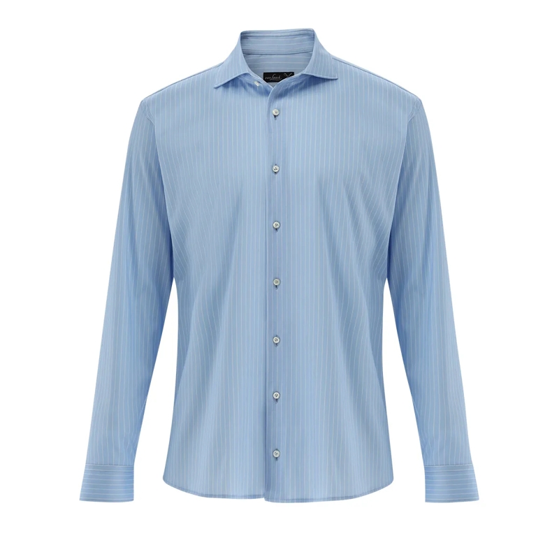 VAN LAACK Hemd Hemd Tailor Fit Druck blau