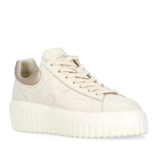 Hogan Low-Top Sneaker - H-Stripes Sneakers - Gr. 38,5 (EU) - in Beige - für Damen