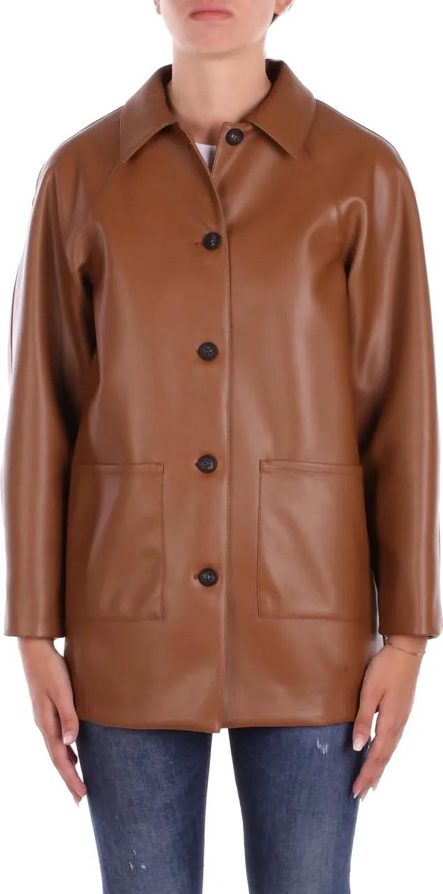 Max Mara - Jackets Leather Brown - Größe XS - braun