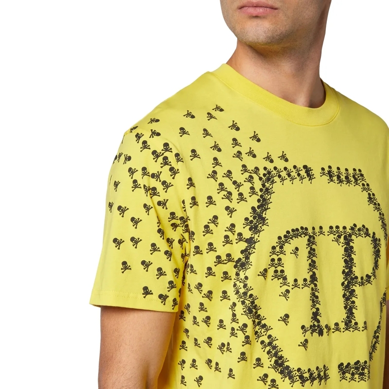 Philipp Plein T-Shirt T-Shirt Skull&Bones gelb(Image 5)