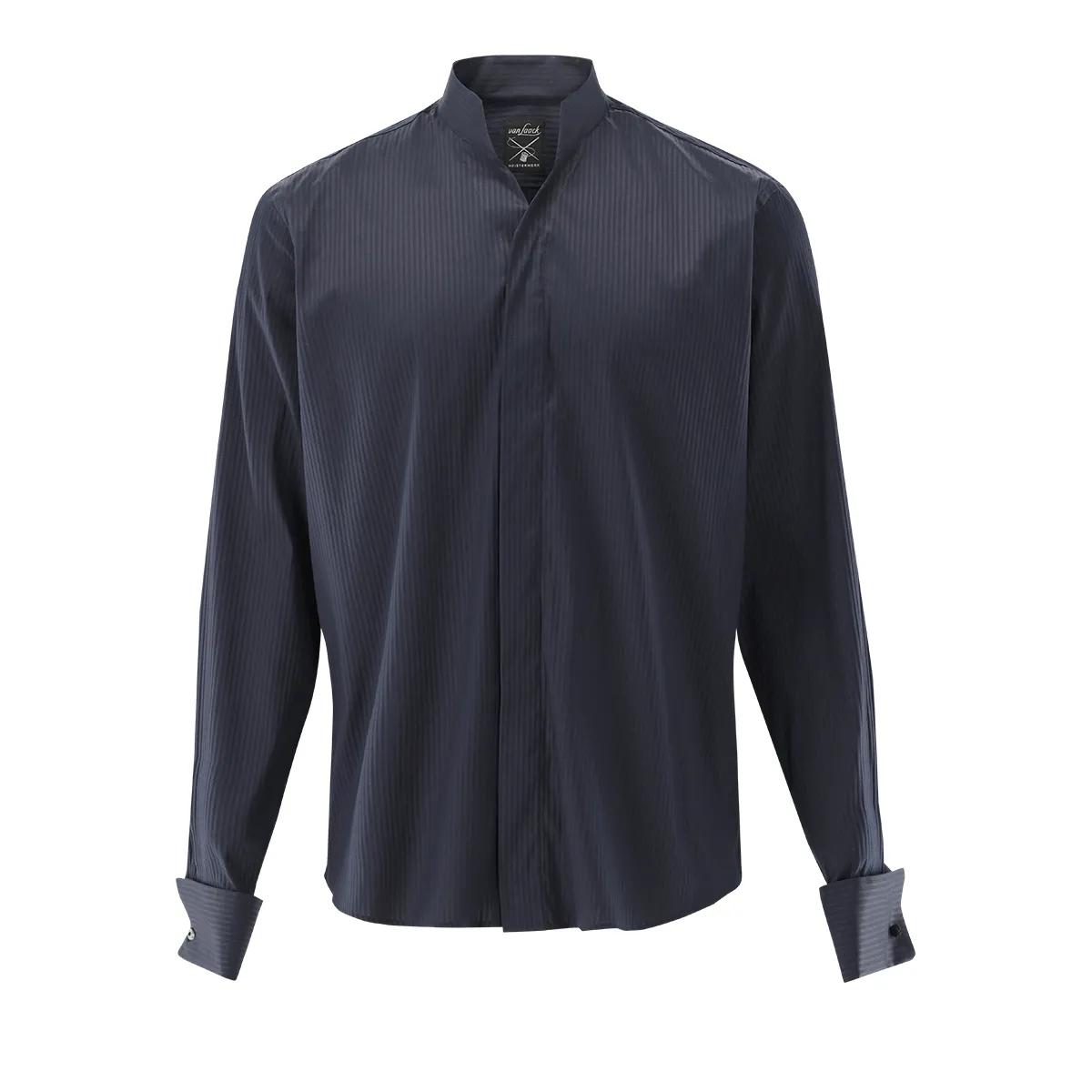 VAN LAACK - Hemd Slim Fit Streifen - Größe L - blau