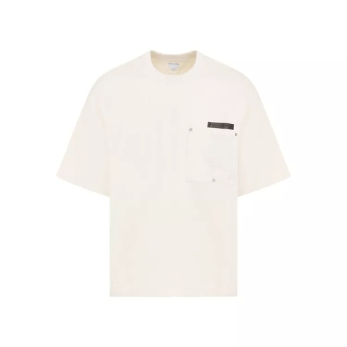 Bottega Veneta Leather Pocket T-Shirt White 