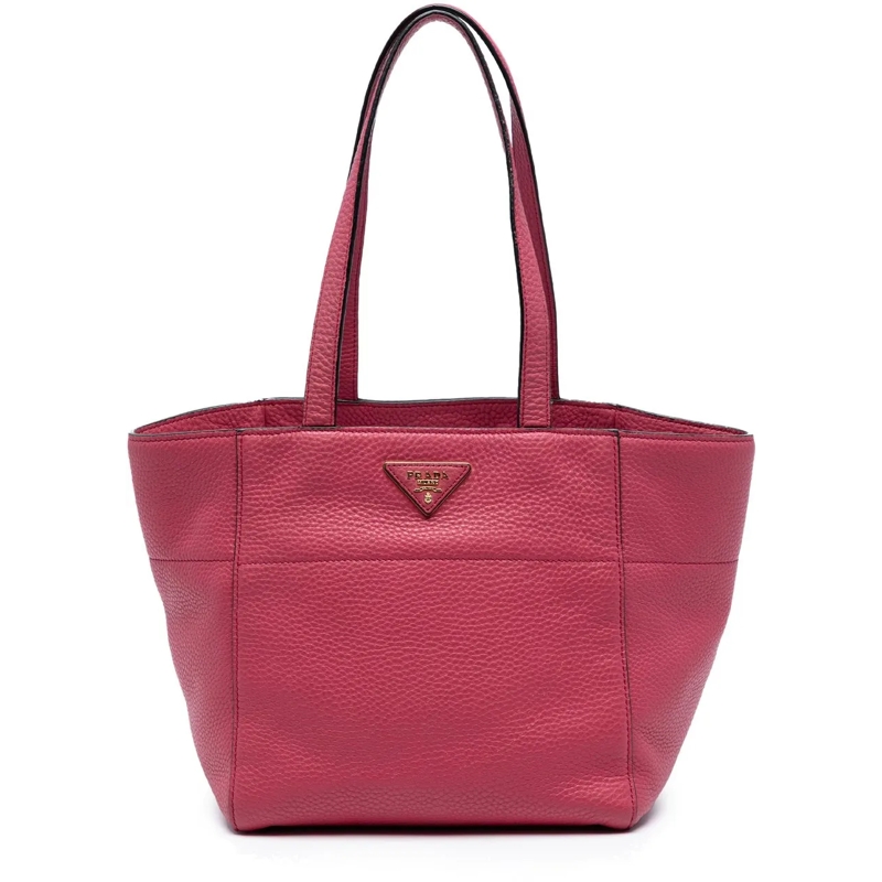 Prada Shopper Vitello Daino Tote rose