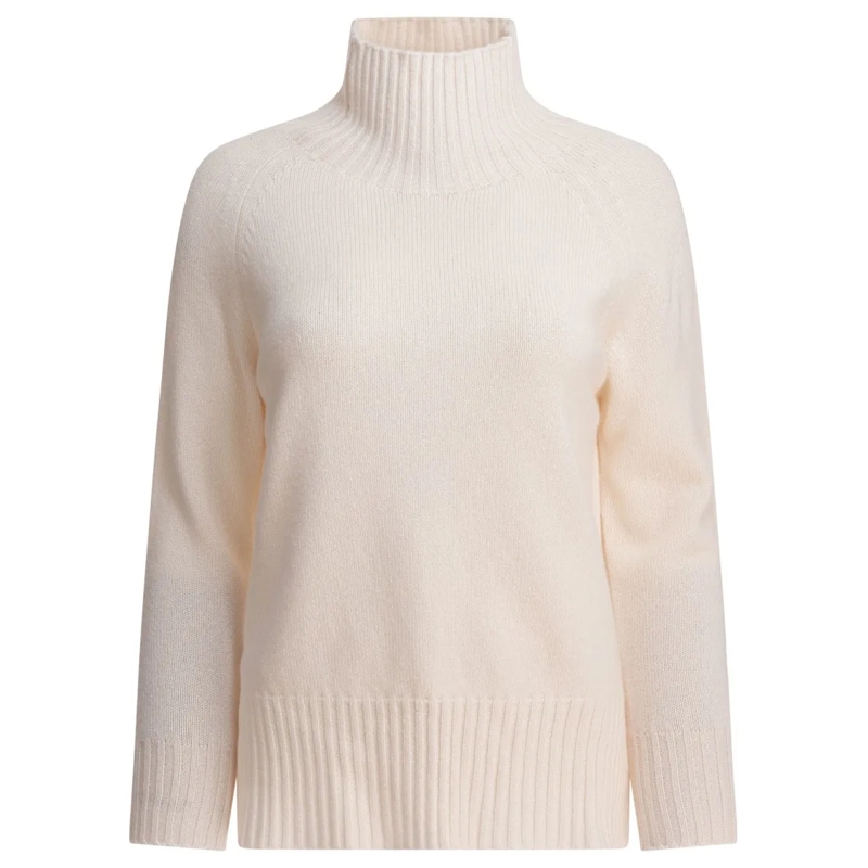 Kangra Rollkragenpullover Cashmere Knit Sweater With Ribbed Turtleneck Neutrals