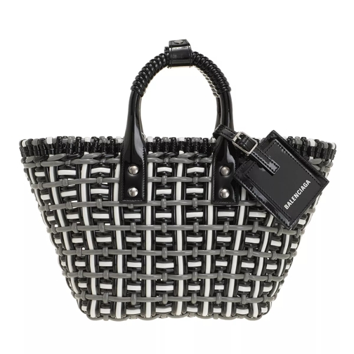 Balenciaga XS Bistro Basket Strap Tote Bag Black/ Optic White Korbtasche