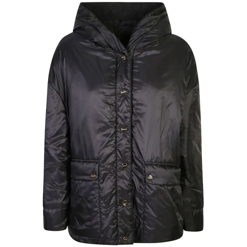 Max Mara Übergangsjacke Black Water-Repellent Canvas Jacket Black