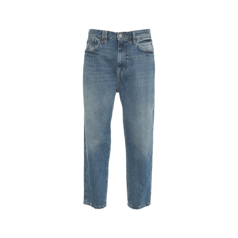 Cycle Jeans Classic Straight-Cut Denim Jeans With Mid-Waist De Grey