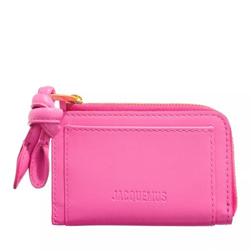Jacquemus Le Porte-Cartes Neon Pink Porta carte di credito