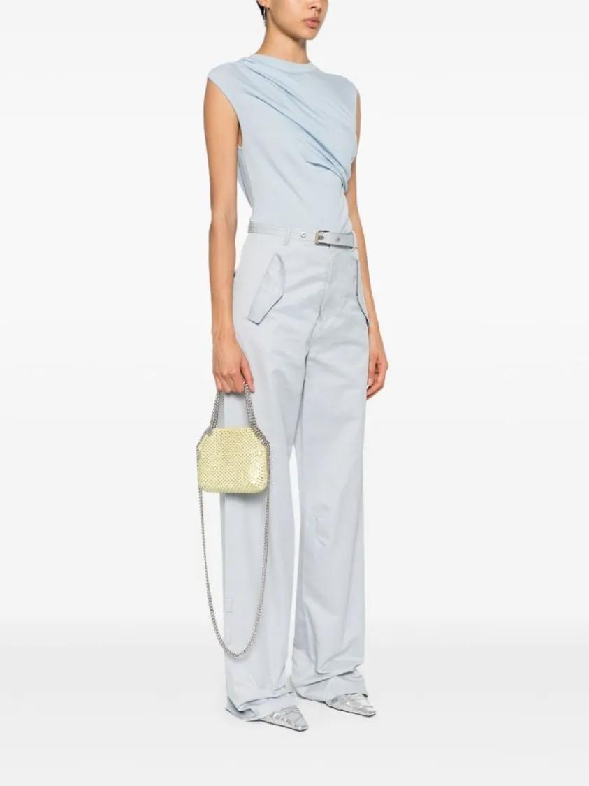 Stella Mccartney Shoppers Falabella Mini Bag in geel