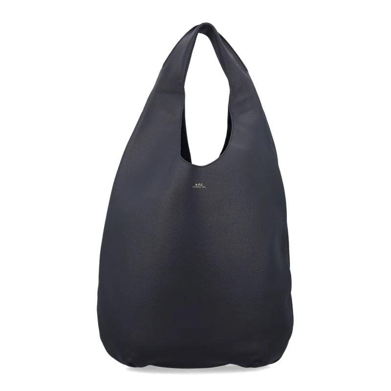 A.P.C. Sac à bandoulière Le Neige Grained Leather Handbag Black