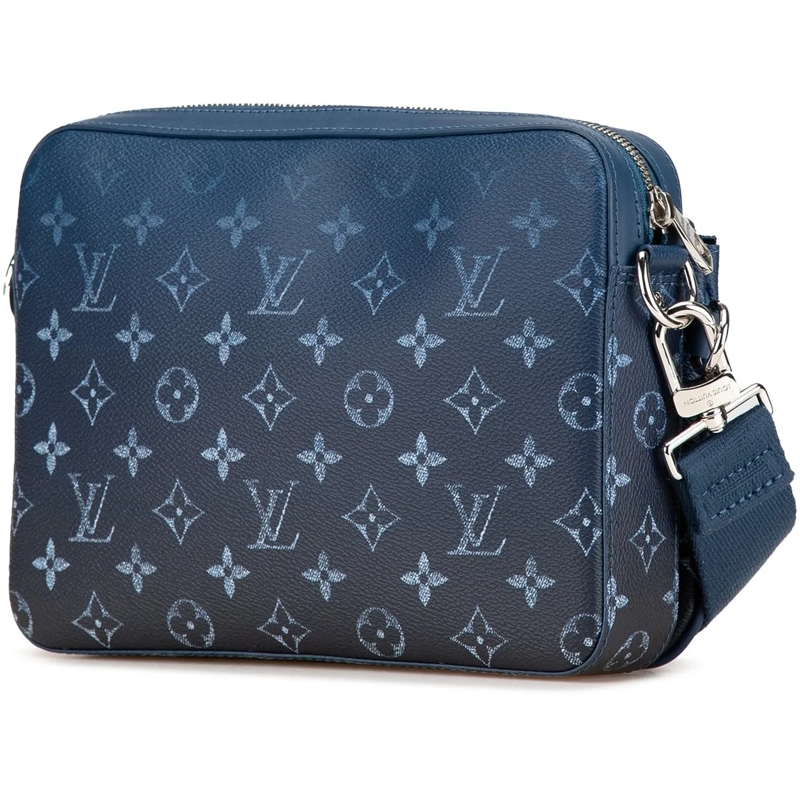 Louis Vuitton Schultertasche Monogram Gradient Trio Messenger blau