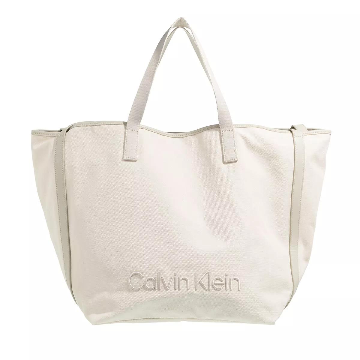 Calvin Klein Tote - Ck Summer Shopper Large Refib - Gr. unisize - in Creme - für Damen