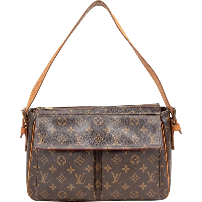 Louis Vuitton Tote Louis Vuitton Canvas Monogram Viva Cite GM Handbag braun