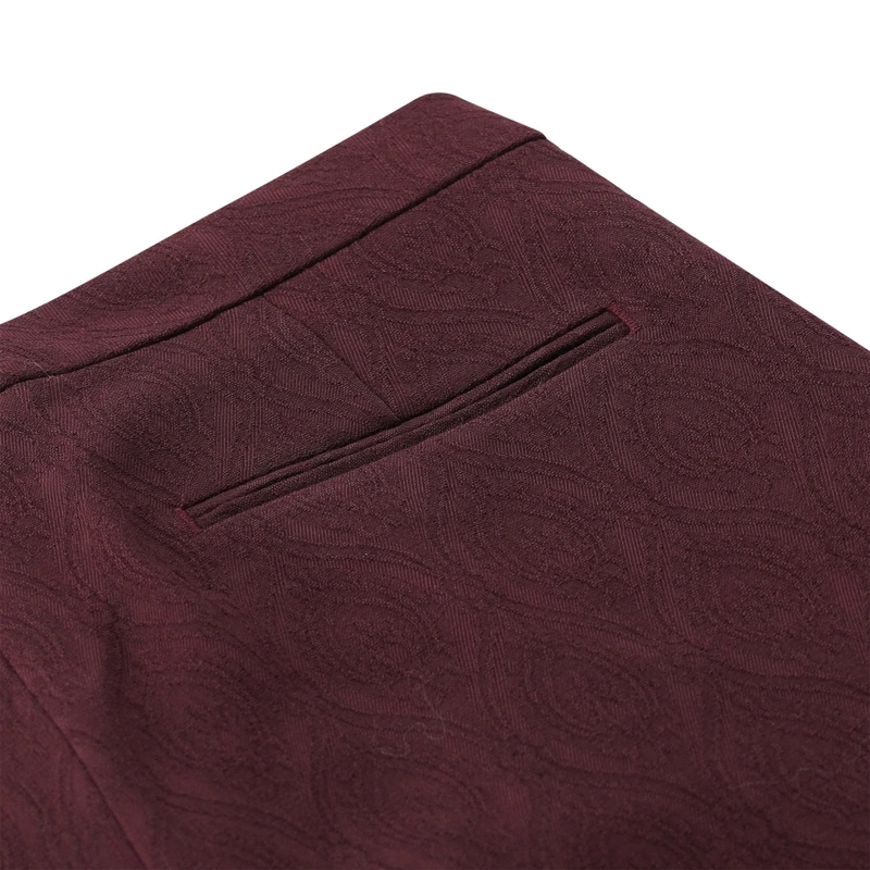 Etro Stoffhose Hose aus Woll-Mix rot(Image 4)