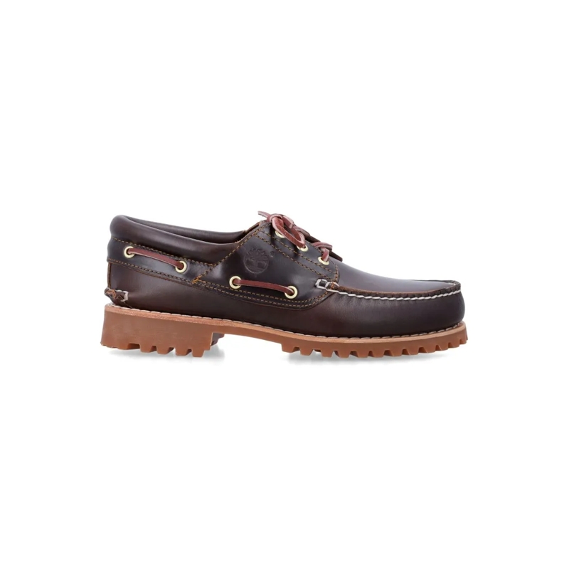 Timberland Chaussures de bateau 3-Eye Lug Boat Shoes With Handsewn Leather Craftsm Grey