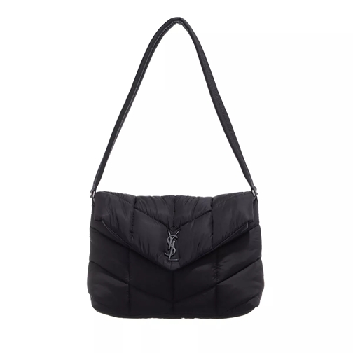 Saint Laurent Messenger Bag Puffer Shoulder Bag Black Postbodetas