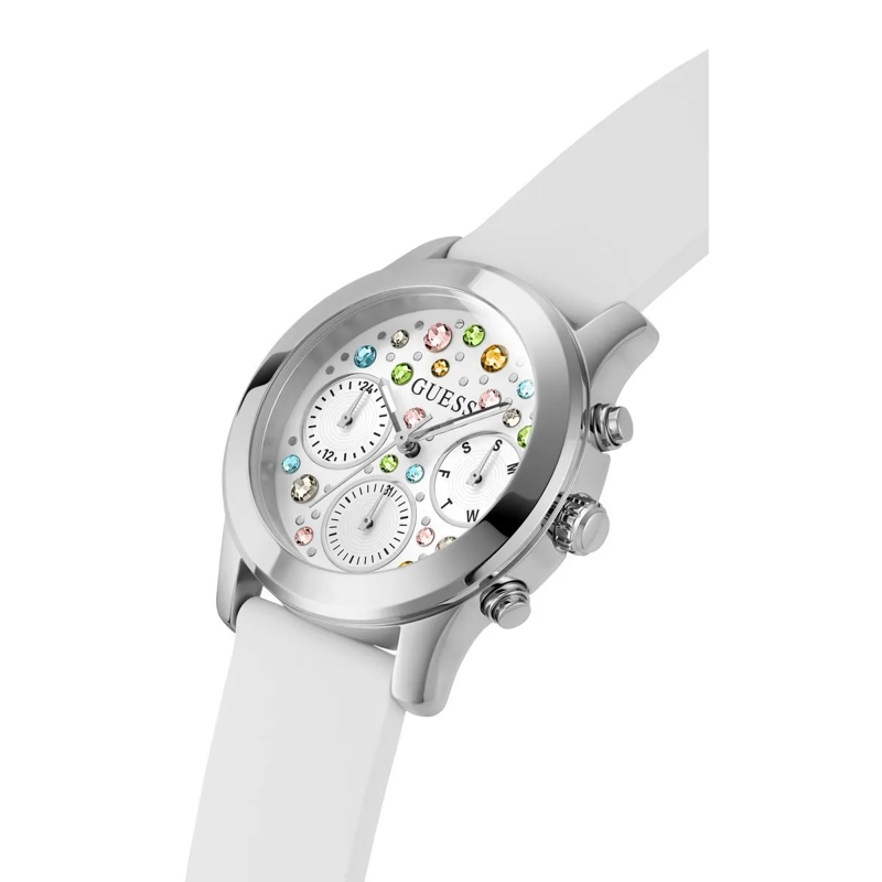 Guess Quarzuhr Quarz-Analoguhr Fantasia weiss(Image 4)