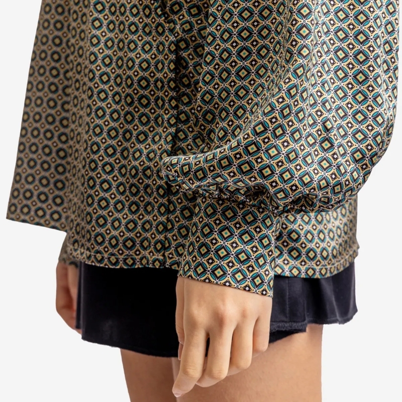 Helene Galwas Bluse Seidenbluse HALINA dunkel-grün(Image 4)
