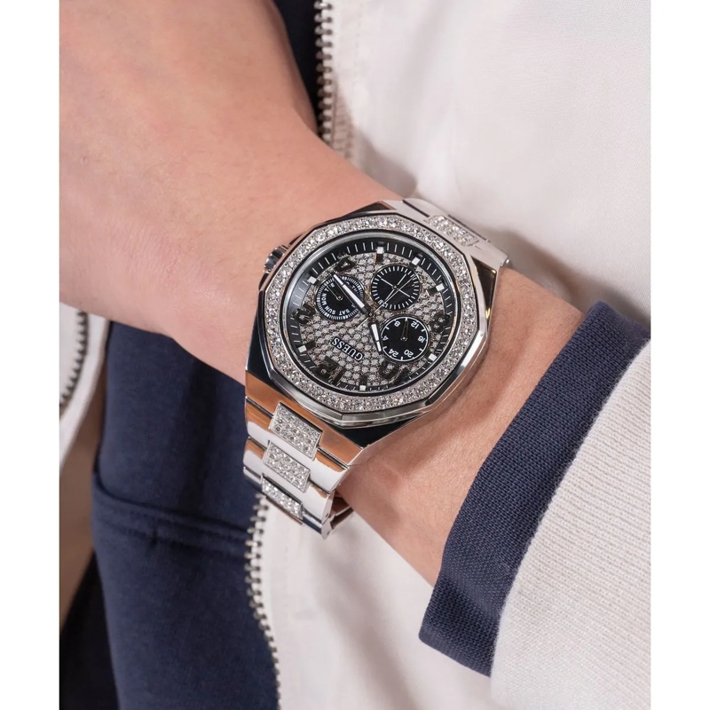 Guess Quarzuhr Quarz-Analoguhr Empire silber(Image 5)