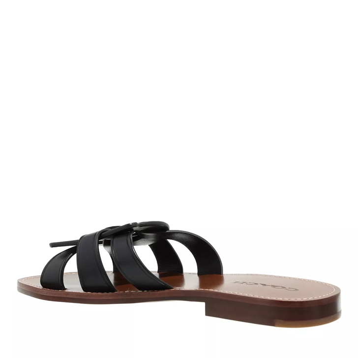 Coach charm hot sale leather sandal