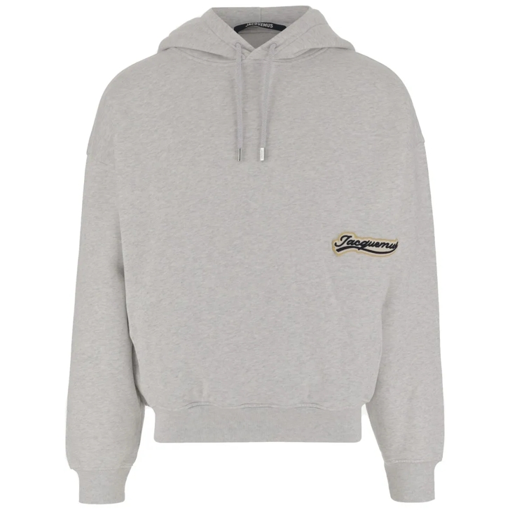 パーカー・フーディ Jacquemus Drawstring Hood Cotton Sweatshirt With Varsity Jacquemus Drawstring Hood Cotton Sweatshirt With Varsity Pat