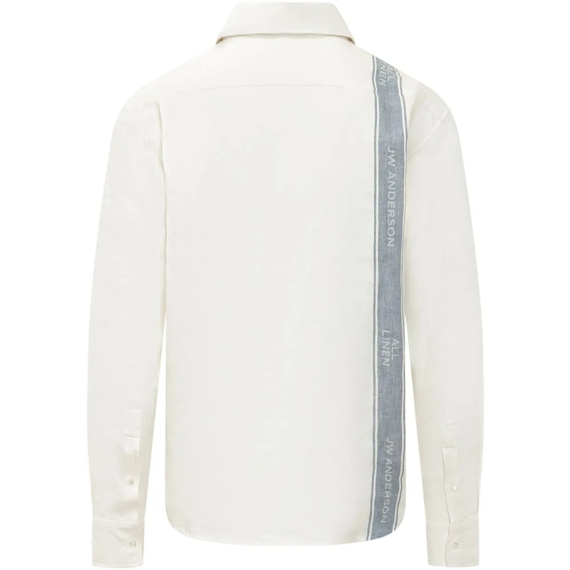 J.W.Anderson Legeres Oberteil Camicia con Colletto e Banda Laterale weiß(Image 2)