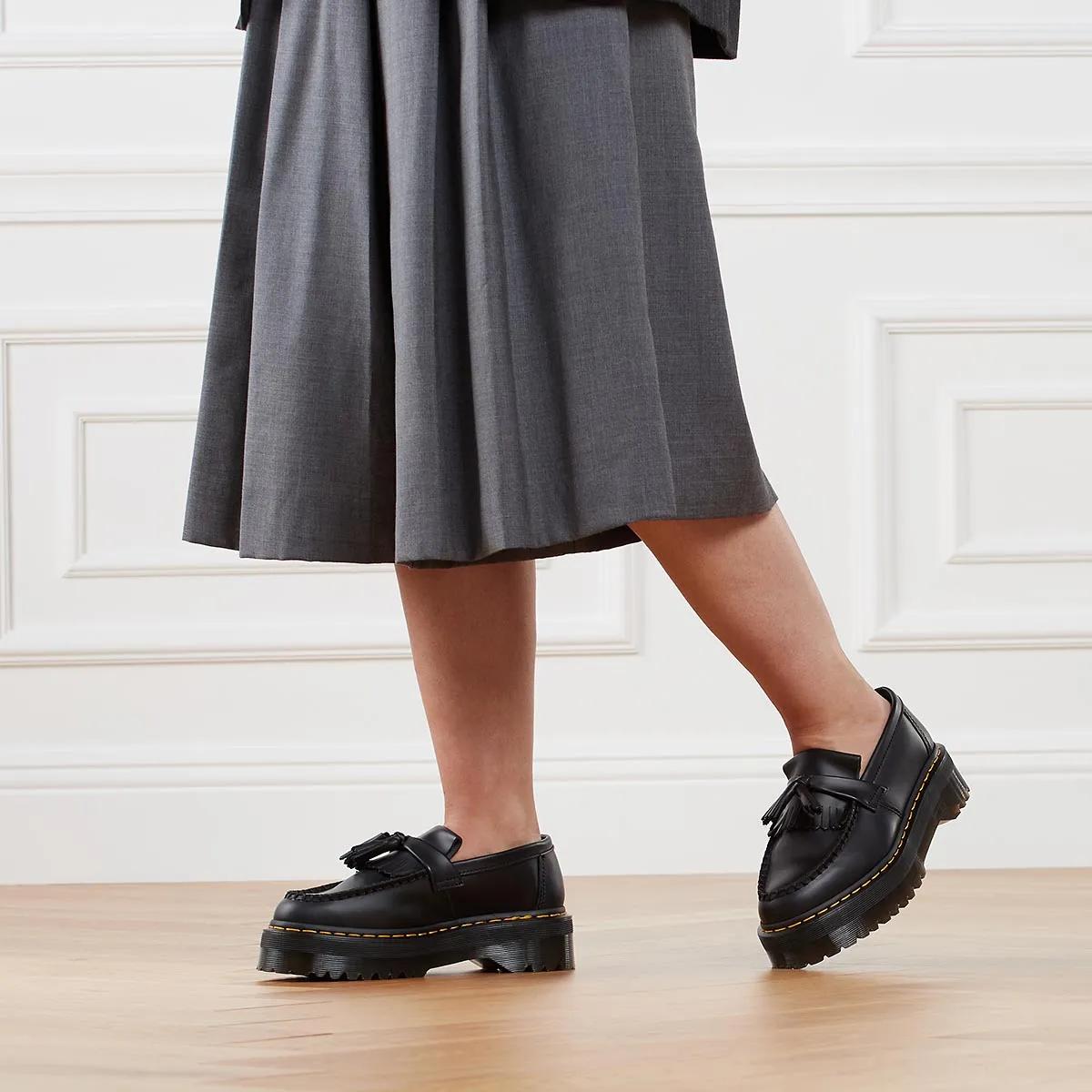 Dr. Martens Adrian Quad Black Smooth Loafer