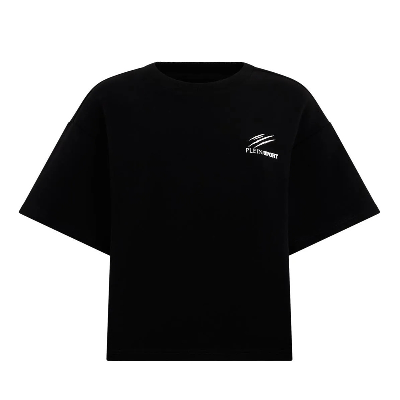 Plein Sport T-Shirt Round Neck T-Shirt Icon Scratch schwarz