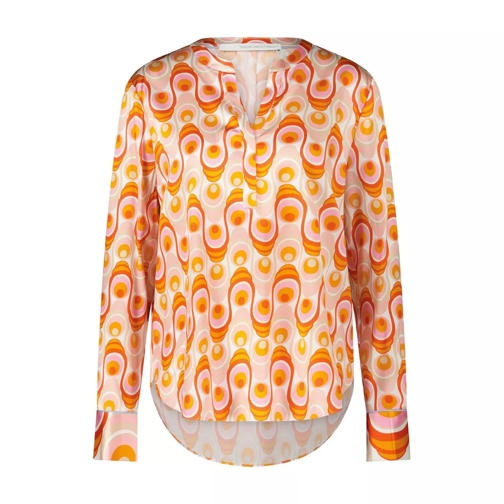 Herzensangelegenheit Blusenshirt aus Seide mit buntem Design 4810464414 Orange 